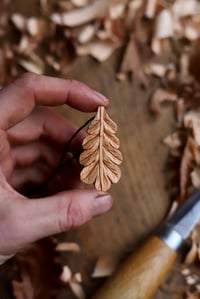 Image 9 of Oak Leaf- Pendant  Necklace 