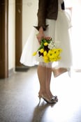 Image of Bridal Tea Length Tulle Skirt
