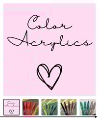 Image 1 of COLOR Acrylics/ Acrilicos de COLORES 