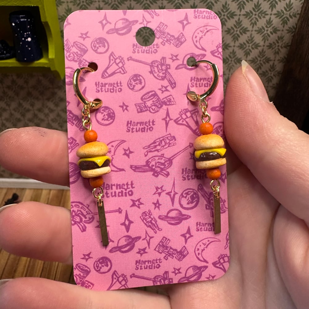 Image of Burger Earrings