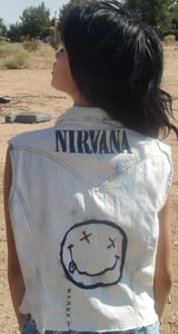 Image of Nirvana Grunge Denim Vest