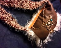 Image 1 of Leather and Sherpa shoulder bag