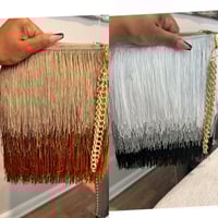 Image 9 of Fringe clutch bag