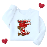 Image 1 of Sneaker Girl Cropped Sweatshirt ❤️