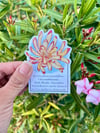 November Birth Month Flower Waterproof Vinyl Sticker 