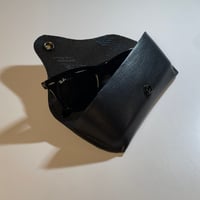 Image 1 of Sunglasses / Glasses Custom Case Upcycled Black leather and OEM Mk3 Cloth seats