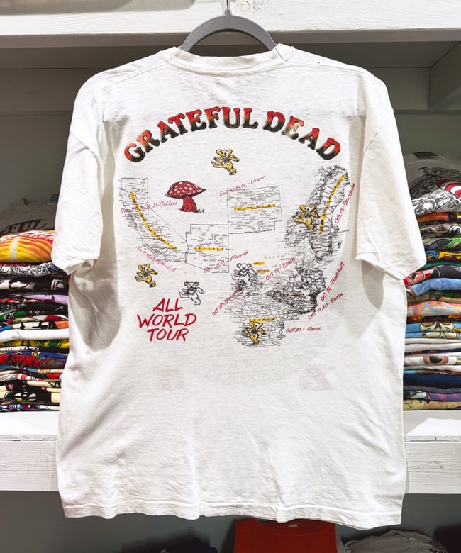Rare Grateful Dead 1990-1991 World Tour Lot T-Shirt - Fits L