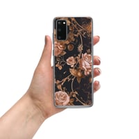 Image 14 of Dark Rose Gold Butterfly Design Goth Inspired Clear Case for Samsung®