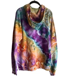 Image 3 of S Unisex Comfort Wash Hoodie in Bold Geode Ice Dye