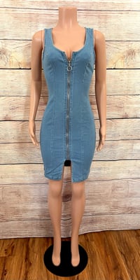 Image 1 of Sasha Denim Dress- Medium Wash