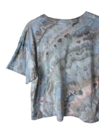 Image 3 of L Crop Tee in Soft Muted Agate Ice Dye