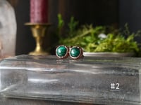 Image 2 of Malachite Studs