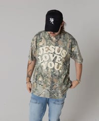 Image 4 of Jesus Loves You Camo Tee | Heavyweight