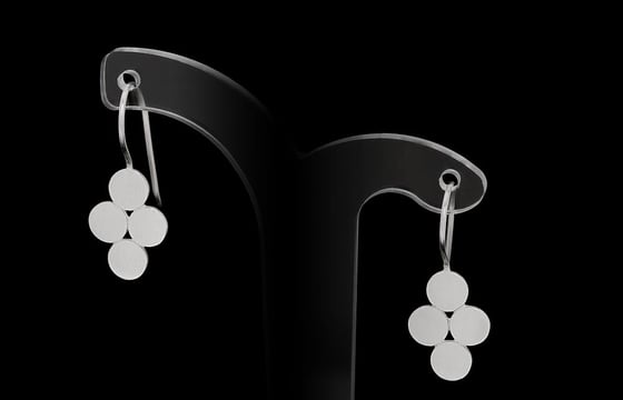 Image of Disc Cluster Earrings