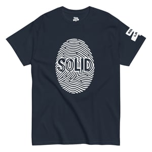 Image of White Printed Solid T-Shirt