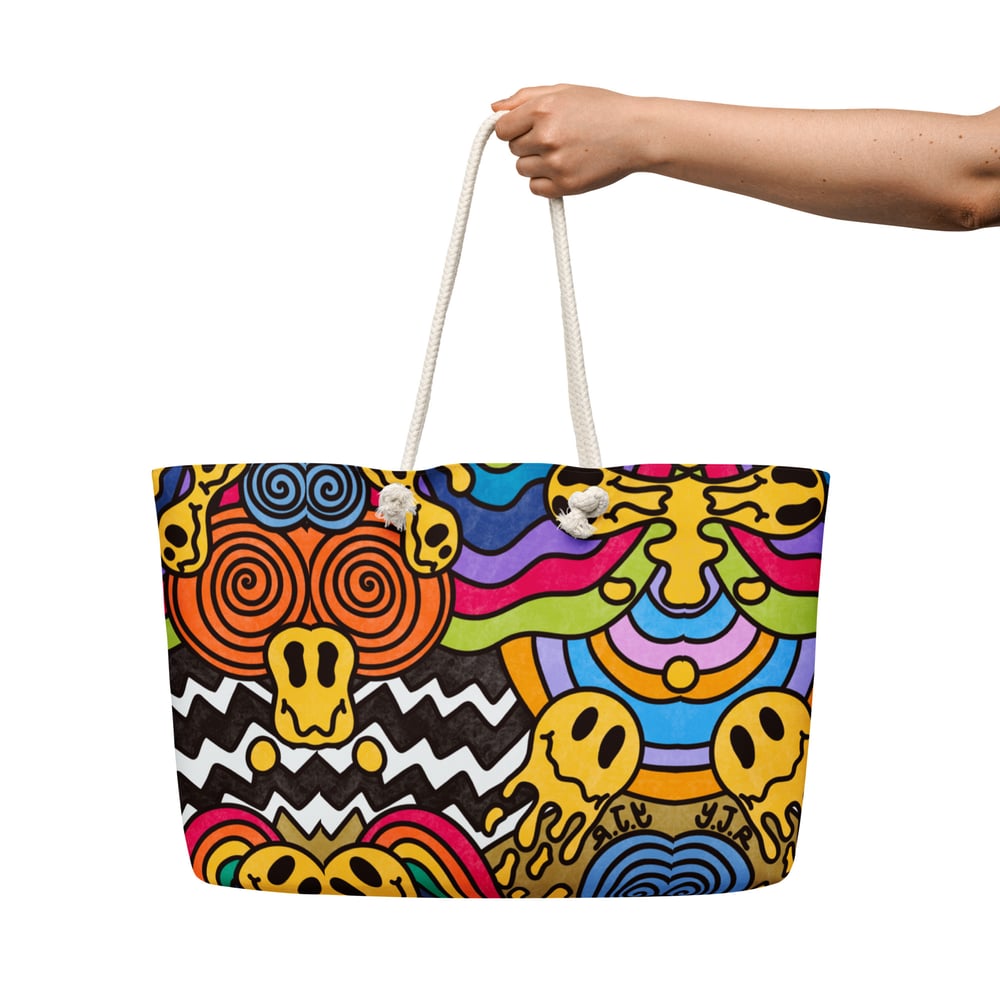 Image of TrippySmiles Oversized weekender bag