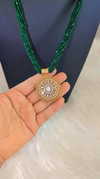 Image 10 of Looza Long American Diamond Hydrocrystal Necklace Set