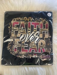 Black “Faith Over Fear” Tee-Large