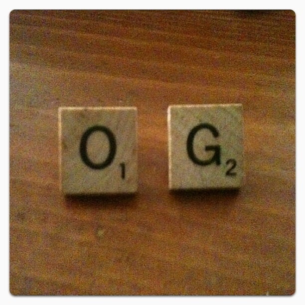 Image of original gangster wooden post earrings