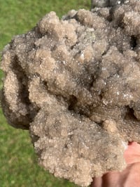 Image 13 of Smoky Champagne Druzy Quartz & Chalcopyrite Statement Cluster| #3075