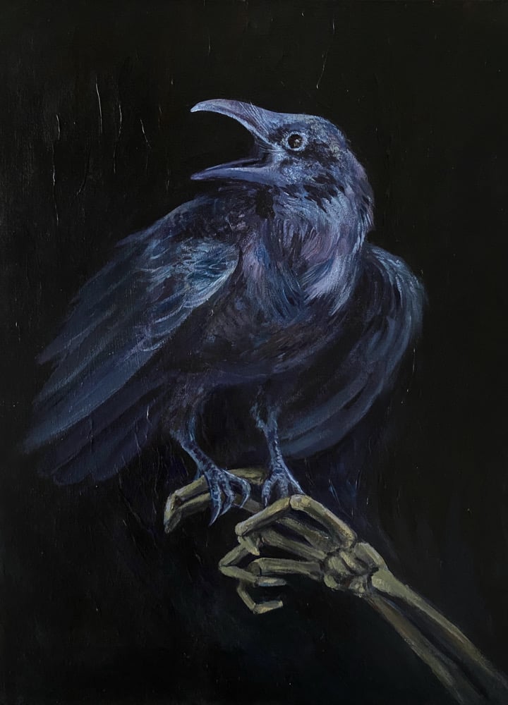 Image of sorrow reigns - original acrylic painting