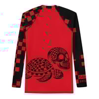 Image 2 of Tortuga Roja Back Print Men's Rash Guard