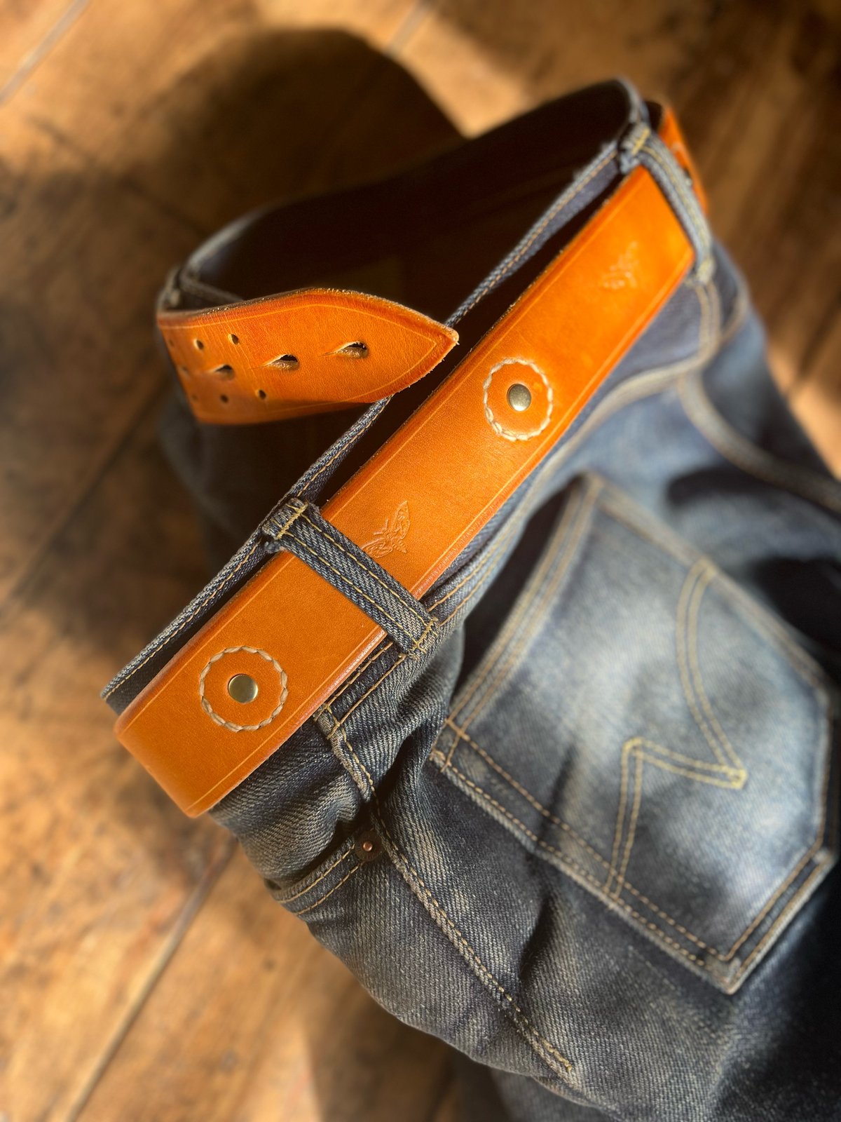 Punjab~Saturn' Belt | Hawkmoth Leather Co - Handmade artisan