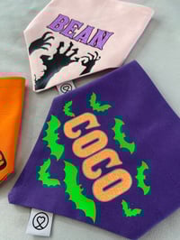 Image 4 of Zombies, Pumpkins or Bats Personalised  Bandana