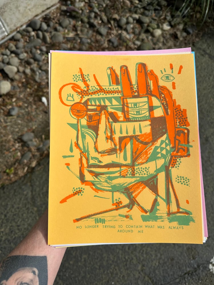 Image of around me riso print