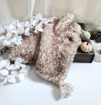 Image 1 of Photoshoot knitted blanket | brown tones | | fluffy | photo props