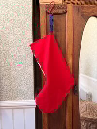 Image 4 of Antique American Lonestar Quilt Stocking No. 1