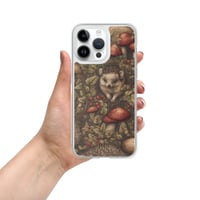 Image 25 of Boho Nature Cottagecore Inspired Hedgehogs Among Mushrooms Clear Case for iPhone®