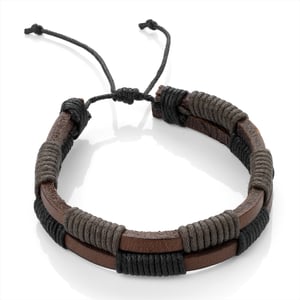 Image of BISTRE LEATHER BRACELET 