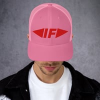 Image 1 of casquette rose et rouge IF