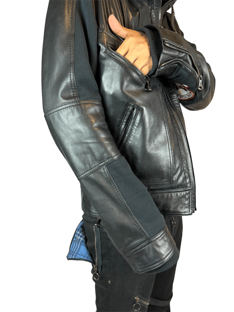 Image of Dolce & Gabbana 2003 Moto Leather Jacket