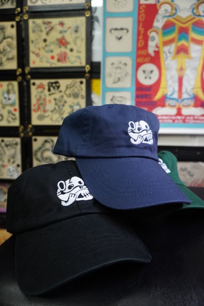Image of peanuts skull 6 panel cap