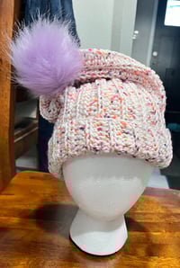 Adult Beanie-Pink Tweed