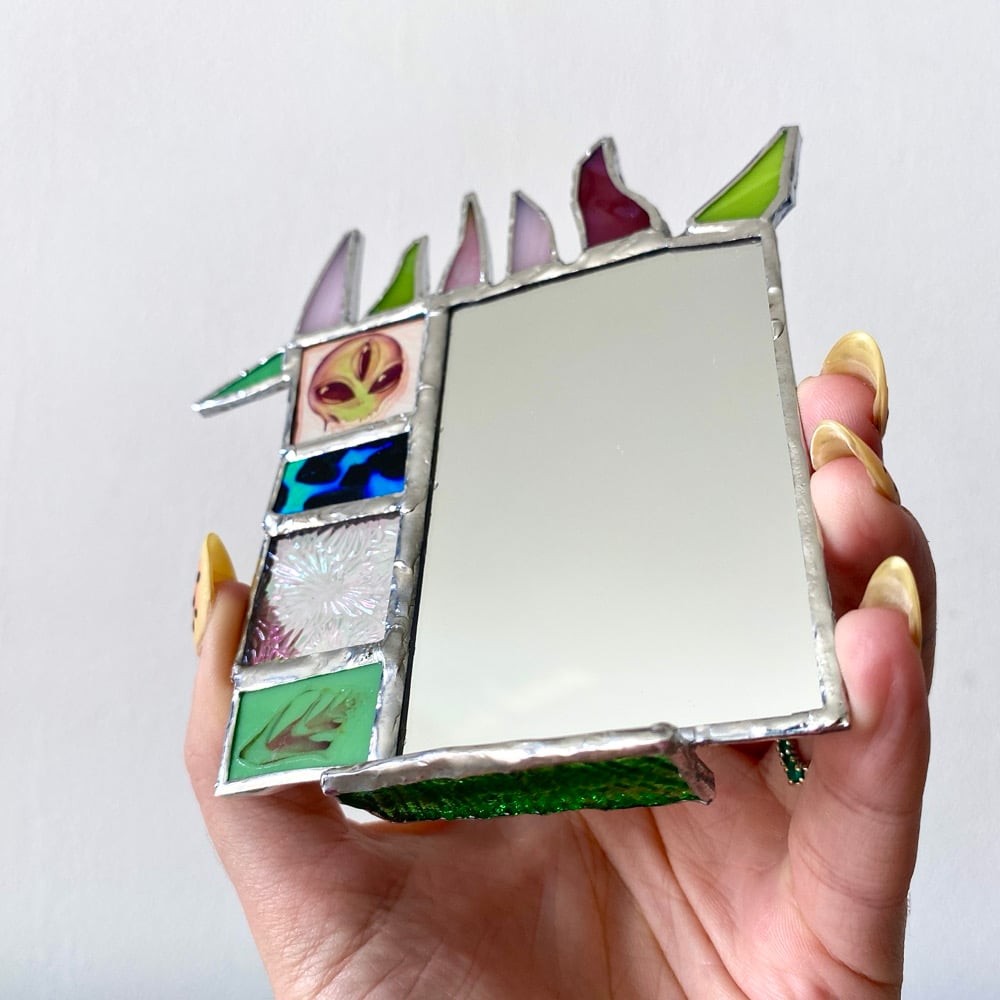 Image of Stained Glass Mirror #1
