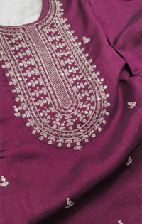 Image 2 of Soft Silk Kurtha Set - Design #8