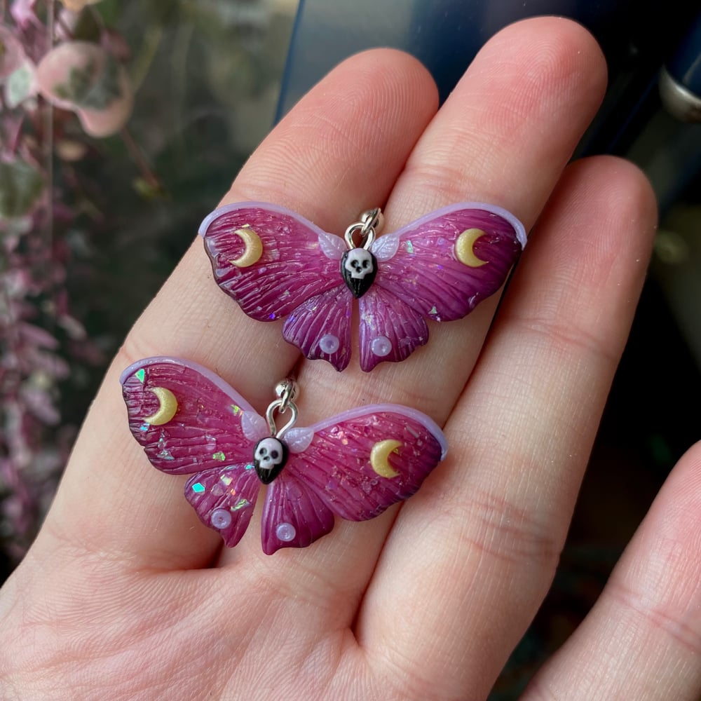 Image of Death's Head Moth Earrings