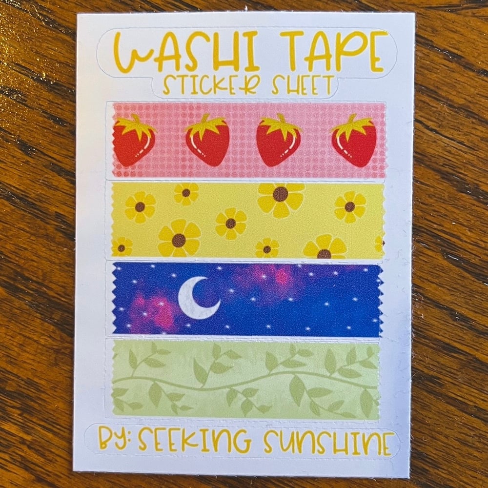 Image of washi sample stickers