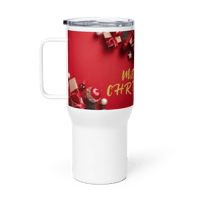 Image 4 of Travel mug with a handle (MERRY CHRISTMAS)