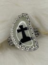 Glow in the dark cross ring