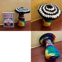 Crocheted Psychadelic Mushroom