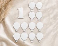 Acrylic baby milestone Hot air balloon blanks