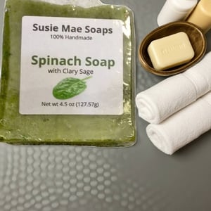 Image of Spinach Soap (with clary sage)
