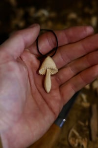 Image 4 of Birch Mushroom pendant- 