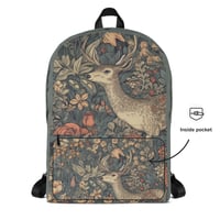 Image 4 of Boho Nature Cottagecore Inspired Deer In a Forest Backpack