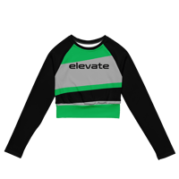 Image 2 of Elevate Recycled Long-Sleeve Crop Top