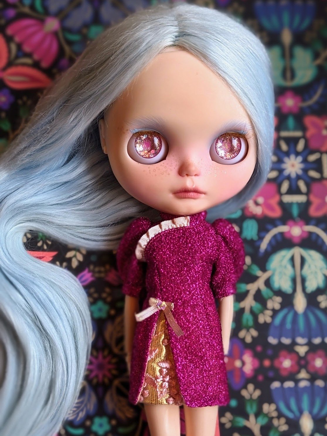 Image of Lounginglinda ~ Gliter Cheongsam for Blythe and Cherry